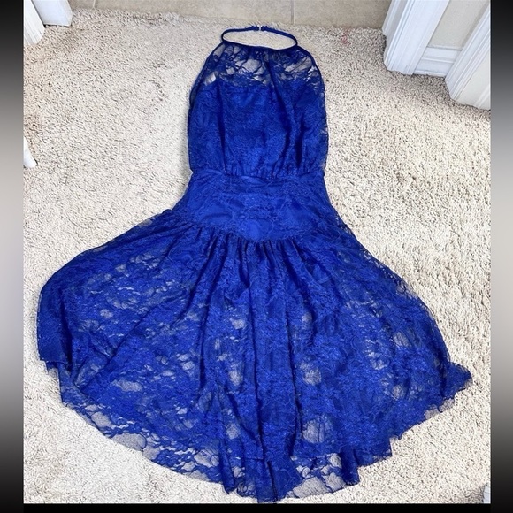 Balera Dancewear Dress- Navy Blue Adult Small - Picture 8 of 12